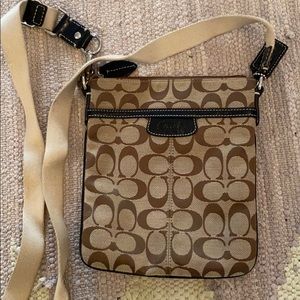 Coach crossbody in tan